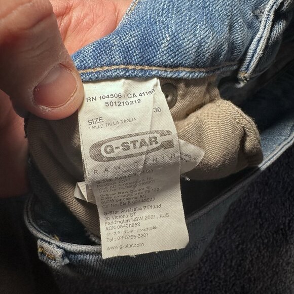 G-STAR Jeans Womens 30 (33x27) Blue Denim Arc 3D Kate Tapered - Picture 7 of 15